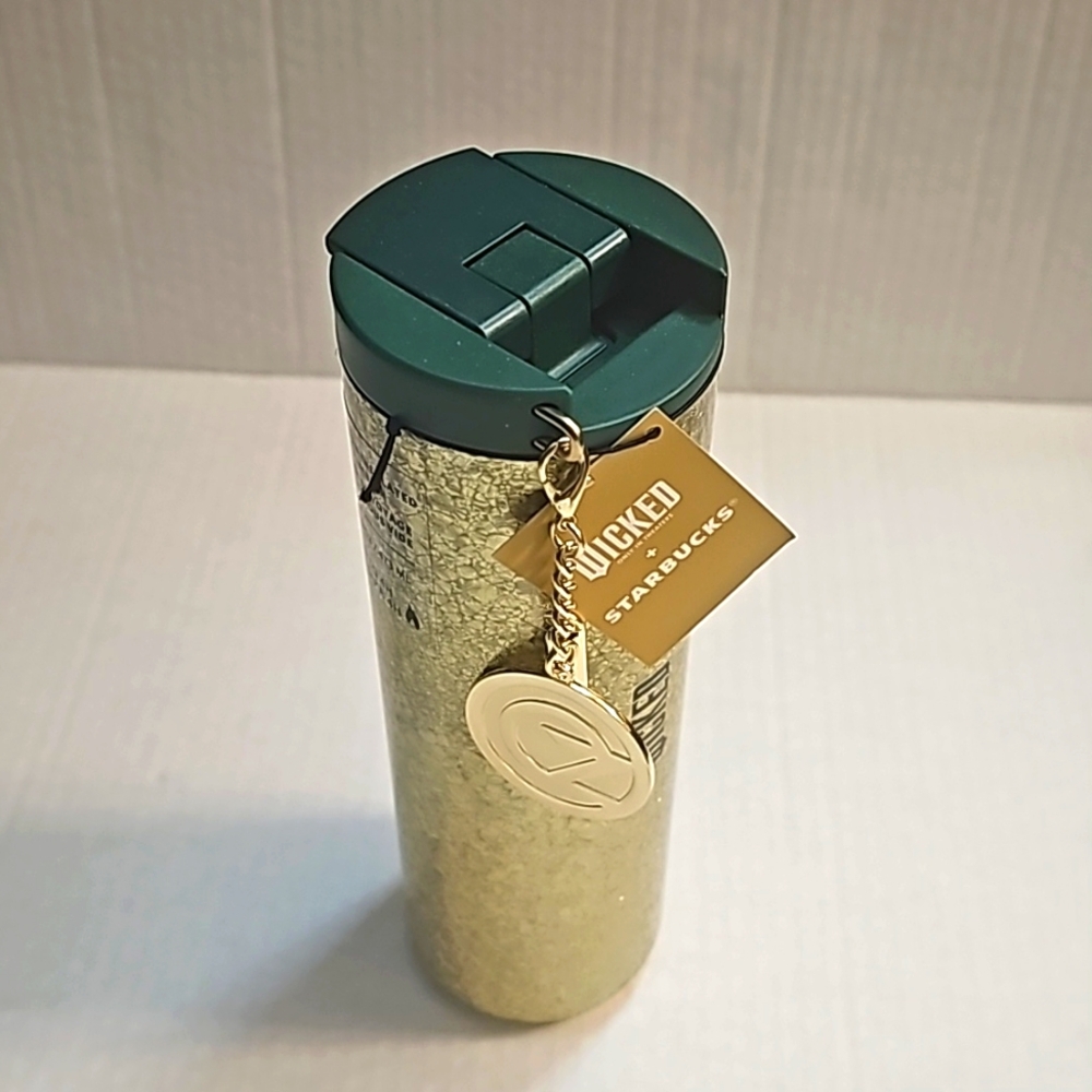 Wicked X Starbucks Gold Textured 16 Oz Stainless Steel Vacuum Sealed Tumbler
